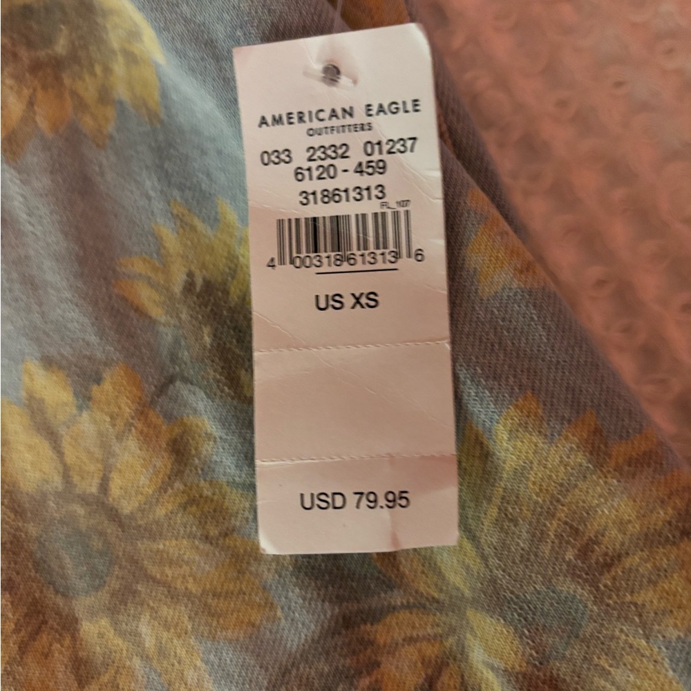 BNWT american eagle sunflower overall skirt sizes xs - Picture 2 of 5
